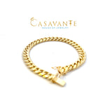 Load image into Gallery viewer, 14k Yellow gold solid Cuban bracelet 7.5 inches
