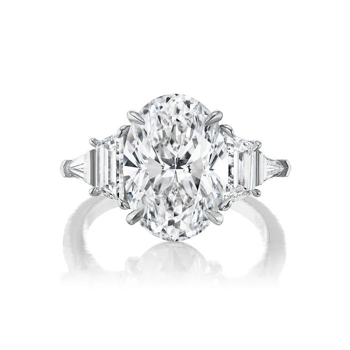 14K 3.30CT Certified Lab Grown Engagement Ring