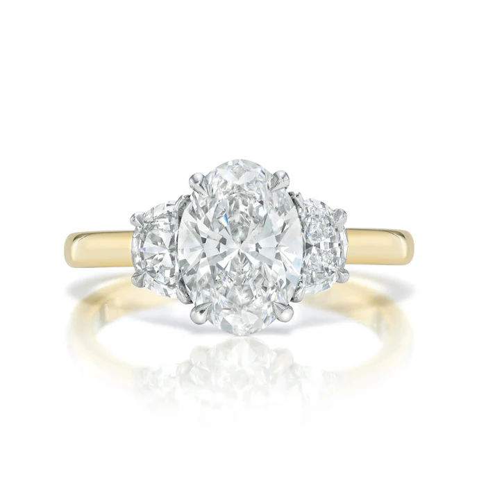 14K 3.00CT Certified Lab Grown Engagement Ring