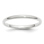 Load image into Gallery viewer, 14KW 2mm Half-Round Wedding Band Size 7.5
